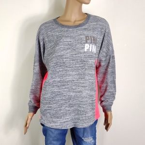 Victoria's Secret Pink size small pink & gray Sweatshirt